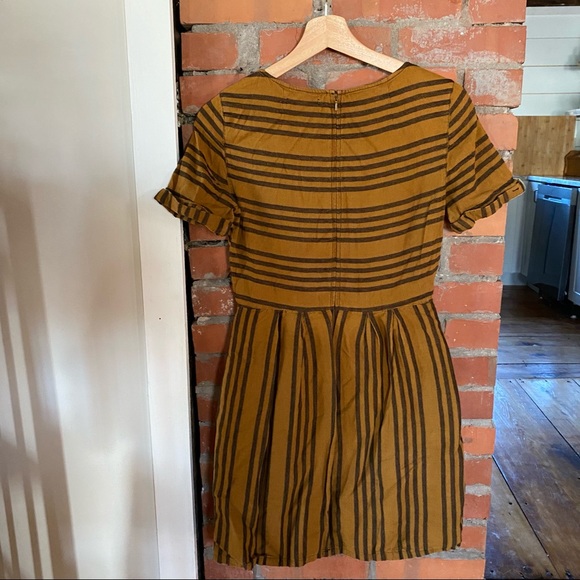 Striped skater dress with pockets - Picture 2 of 4
